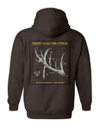 Non-Typical Antler Deer Profile Hoodie
