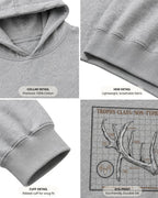 Non-Typical Antler Deer Profile Hoodie