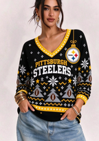 Women’s Pittsburgh Steelers Ugly NFL Christmas Sweatshirt