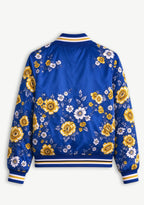 Women Los Angeles Rams Floral Print Zip Up Jacket Custom Name For Fan