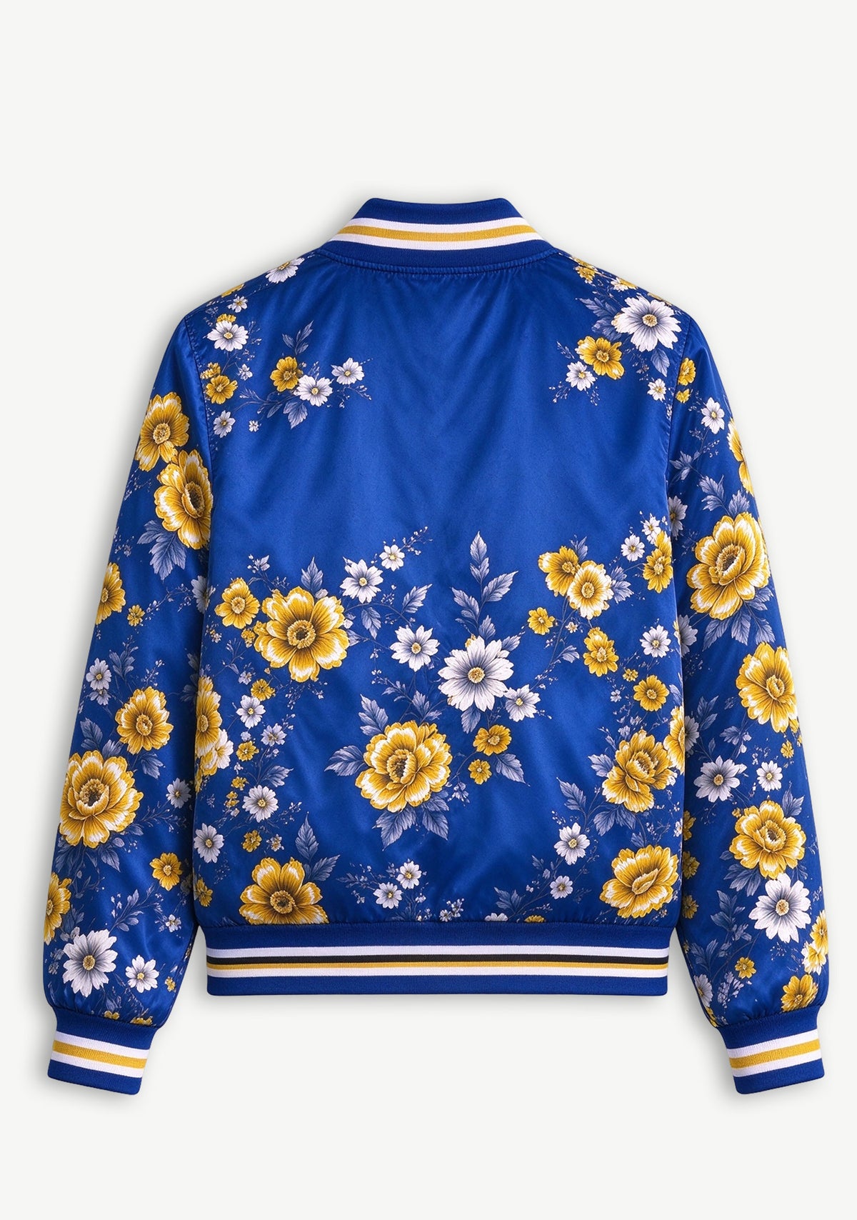 Women Los Angeles Rams Floral Print Zip Up Jacket Custom Name For Fan