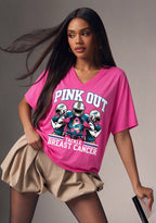 Miami Dolphins Pink Out Tackle Breast Cancer Awareness V-Neck T-Shirt