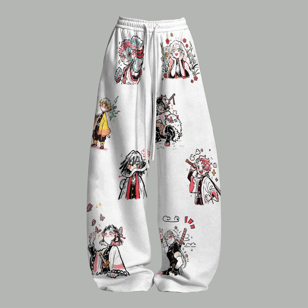 Demon Slayer Top & Elasticated Trousers Two-Piece Set