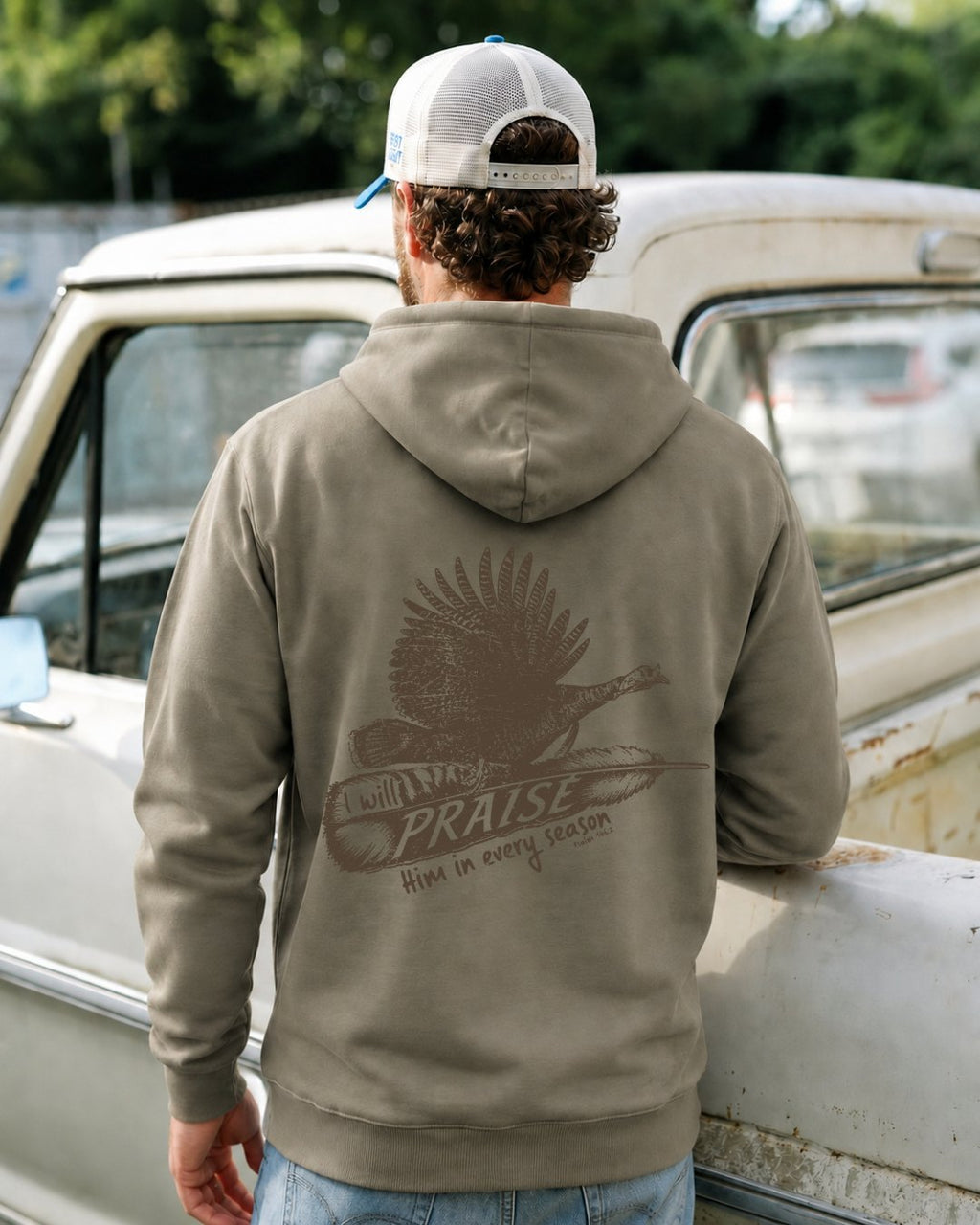 Faith And Turkey Feather Hoodie
