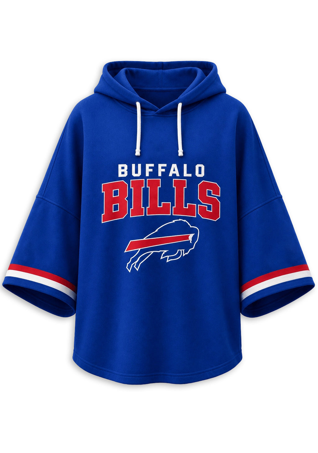 Women’s Buffalo Bills 3/4 Dolman Sleeve Hoodie