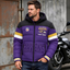 Baltimore Ravens Hooded Color Block Puffer Jacket  Custom Name Gifts For Fan