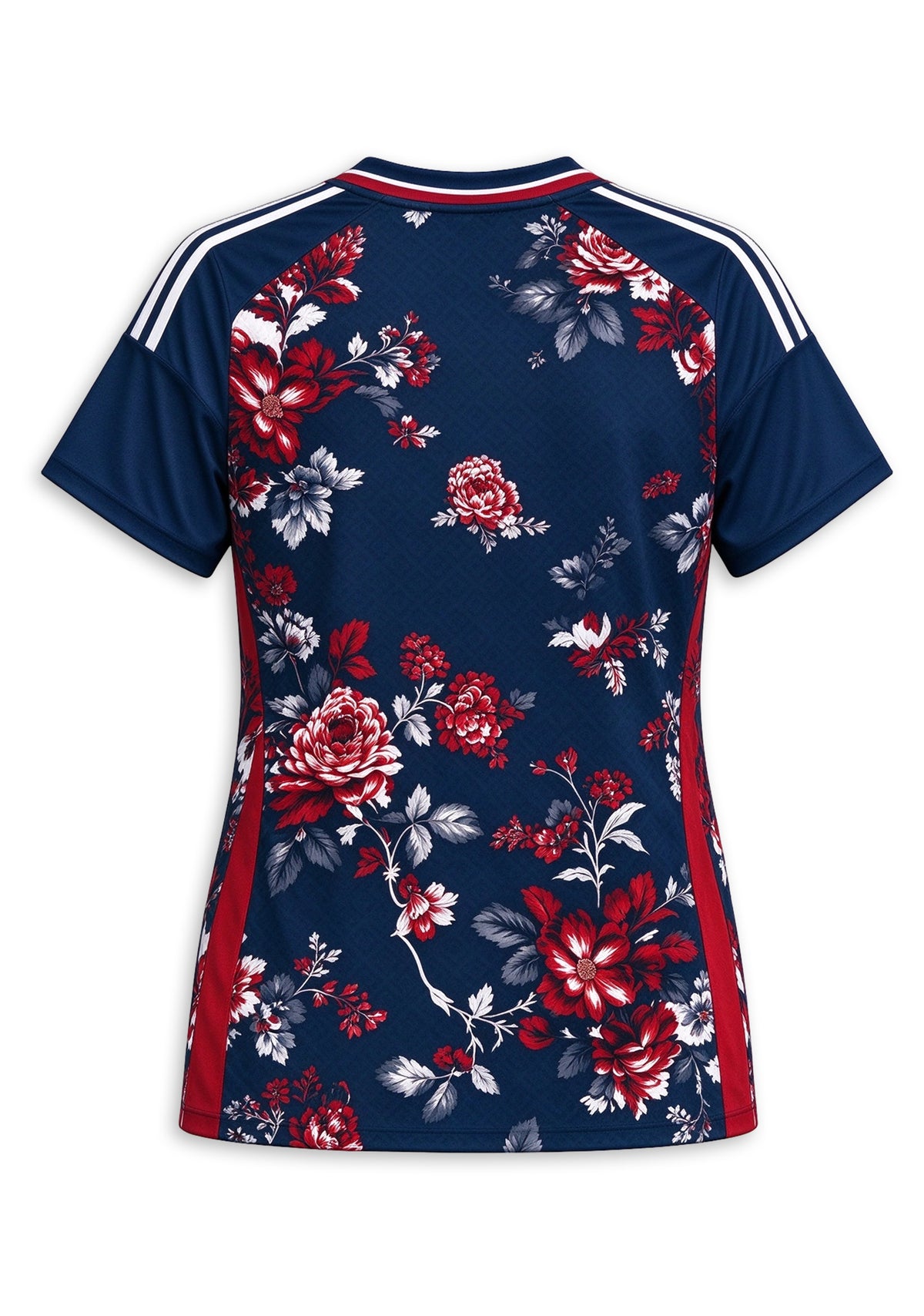 Women's New York Giants Floral V-Neck T-Shirt