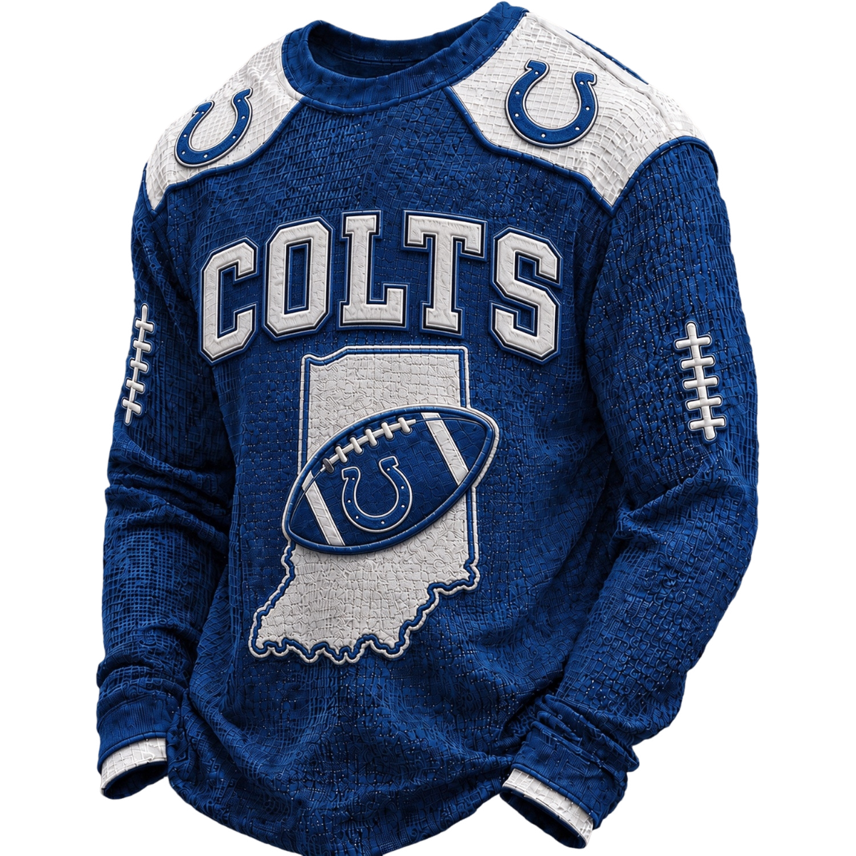 Indianapolis Colts Waffle Knit Long-Sleeve Sweatshirt Main image