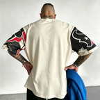 Houston Texans Retro Cracked Printed T-Shirt