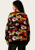 Kansas City Chiefs Splash‑Pattern All‑Over Print Lightweight Cardigan