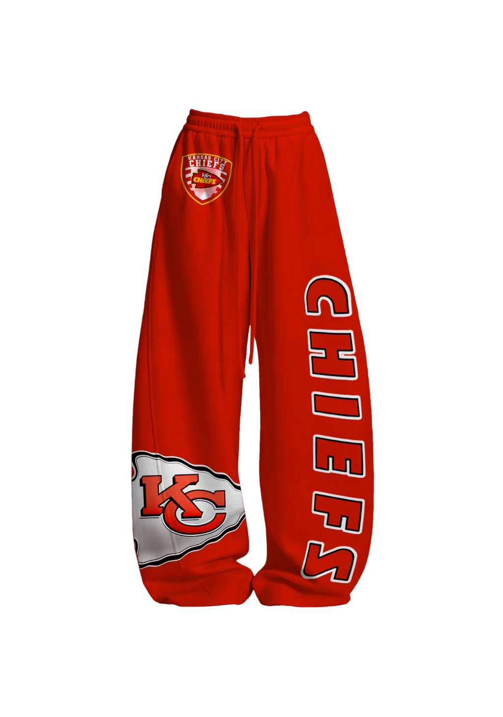 Kansas City Chiefs KC Arrowhead Logo Tops & Elasticated Trousers Two-Piece Set