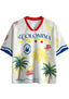 Colombia Stamp Print Mesh Jersey Shirts