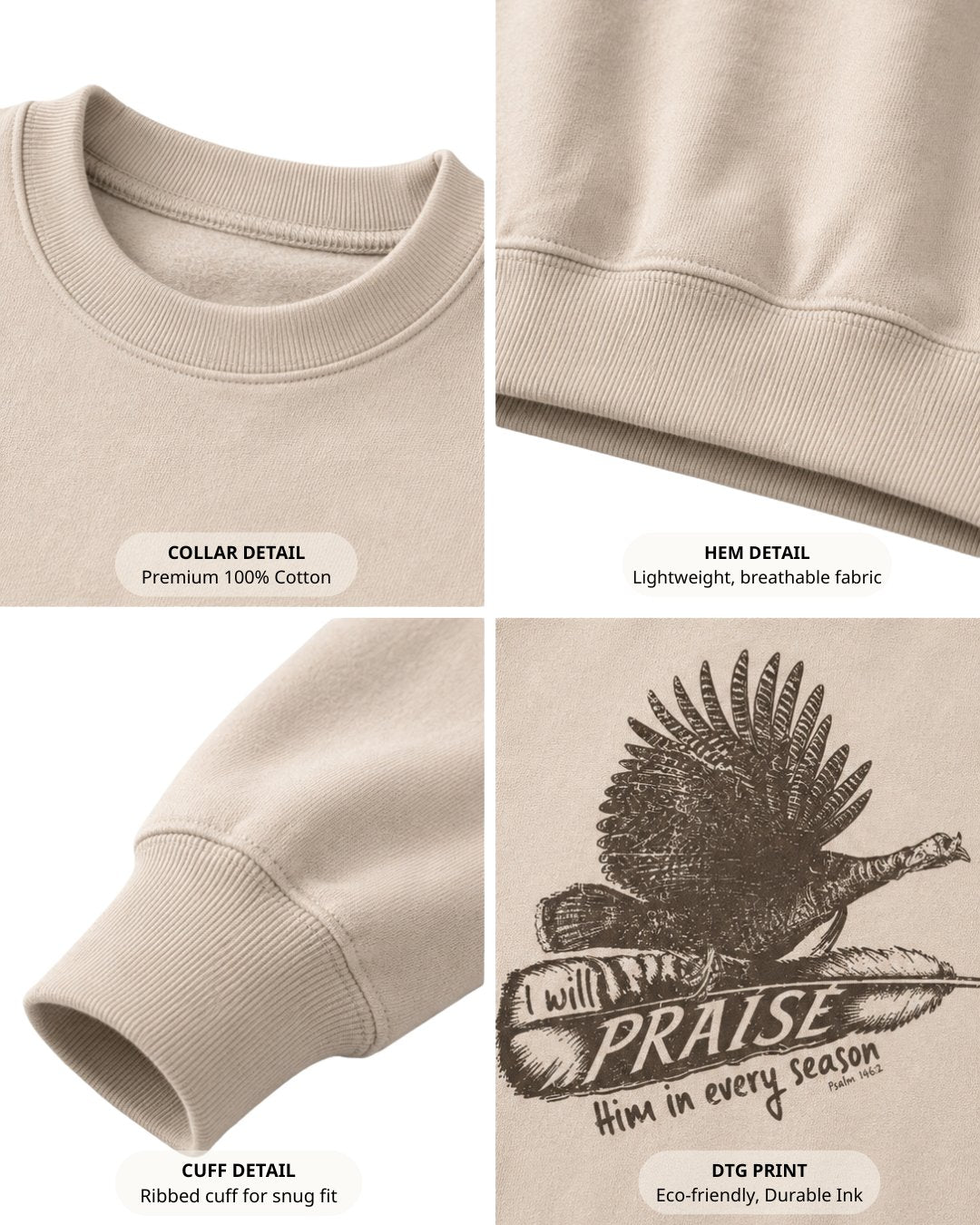 Faith And Turkey Feather Sweatshirt Secondary image