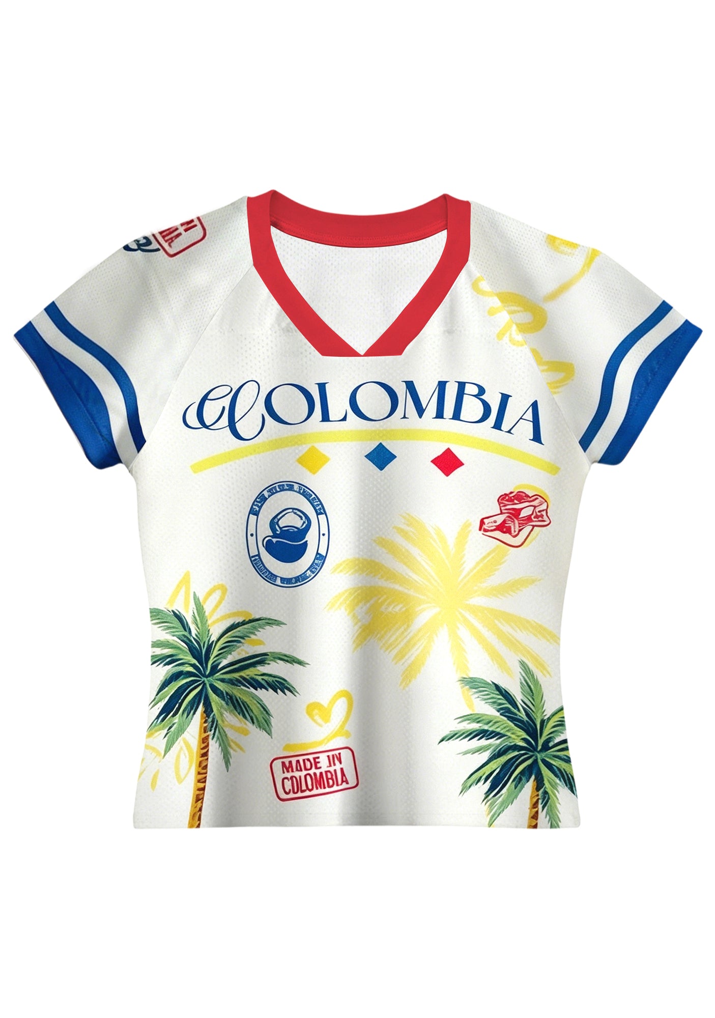 Colombia Stamp Baby Tee Main image