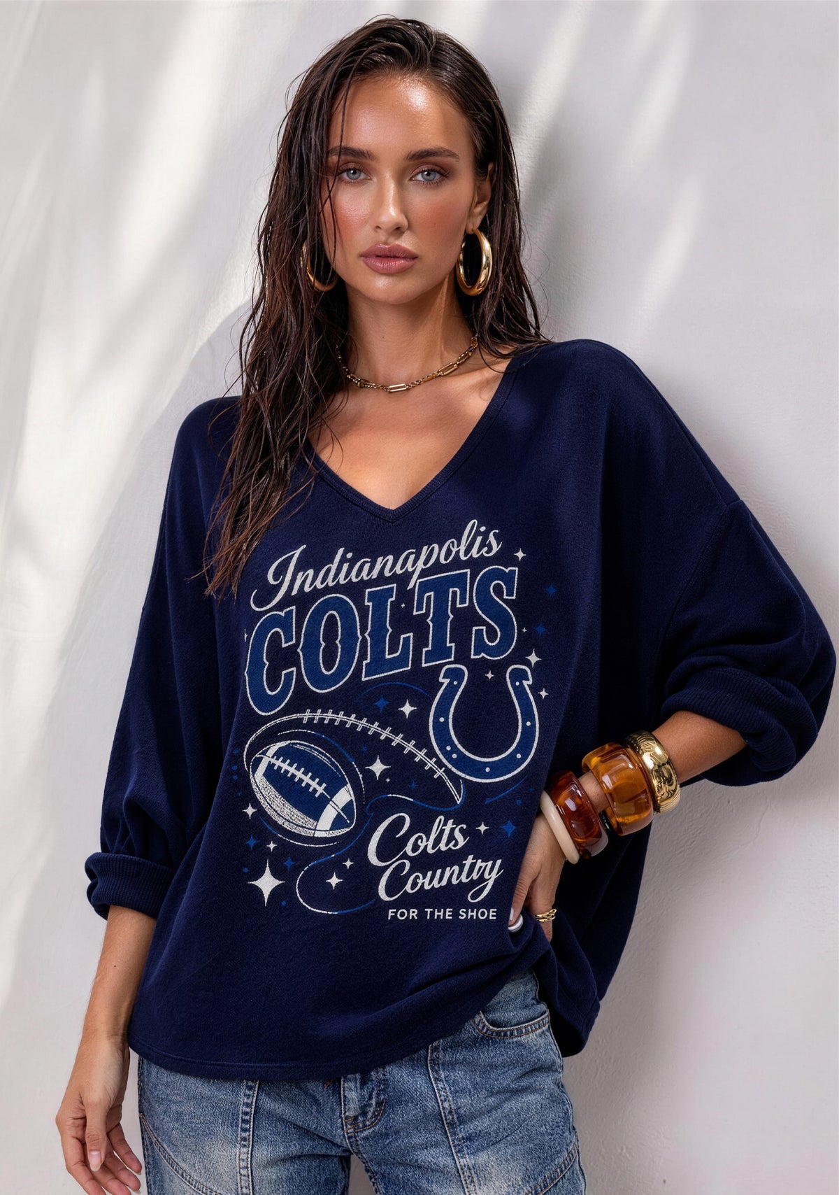 Women Indianapolis Colts Long Sleeve Game Day Shirt