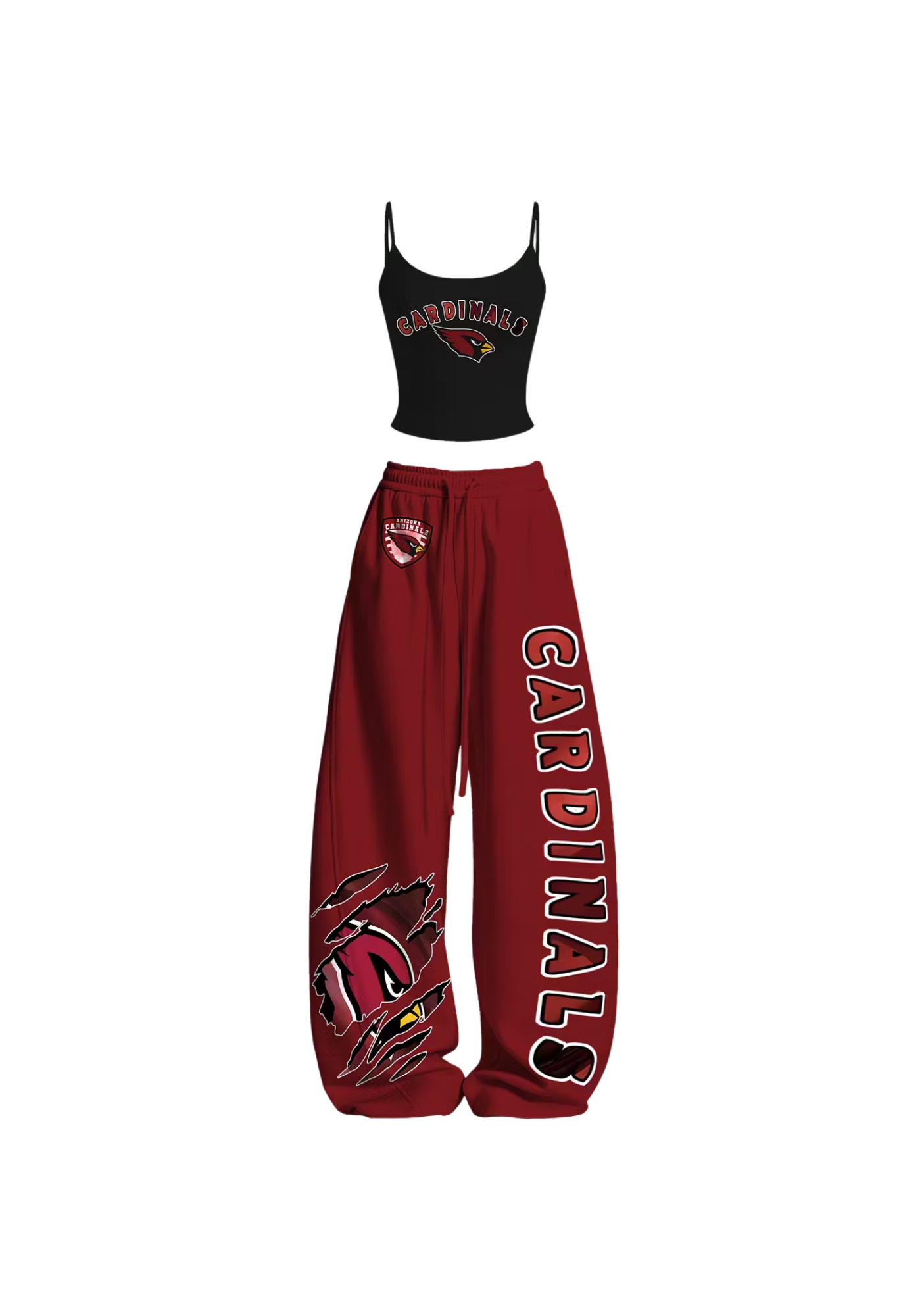 Arizona Cardinals Claw Rip Mascot Tops & Elasticated Trousers Two-Piece Set Main image