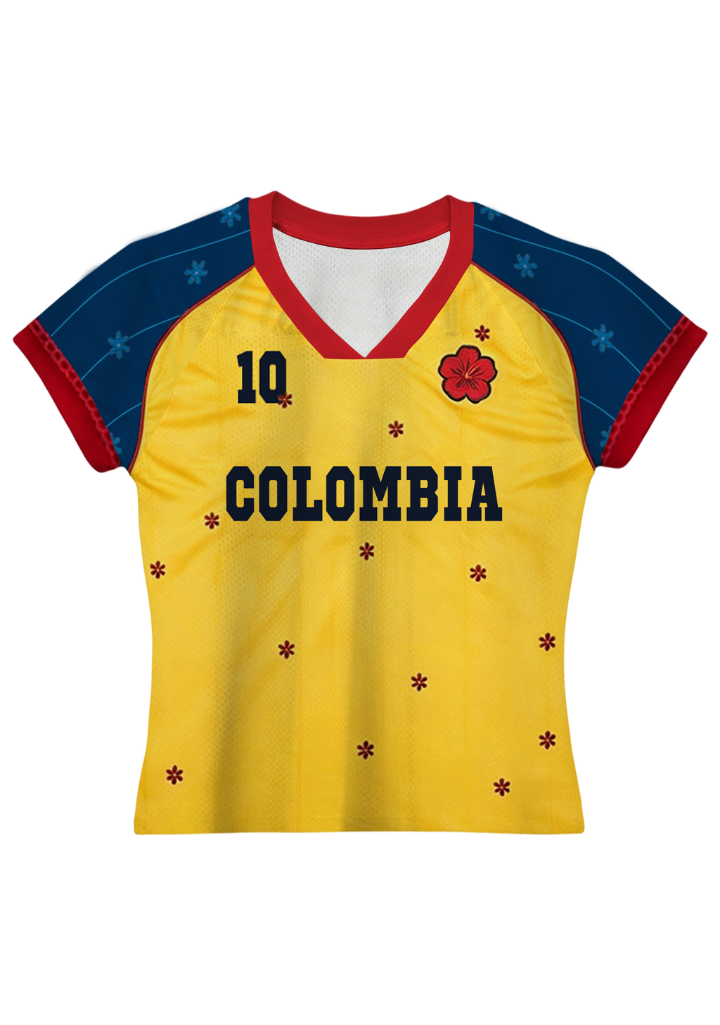 My Colombia #10 Floral Baby Tee