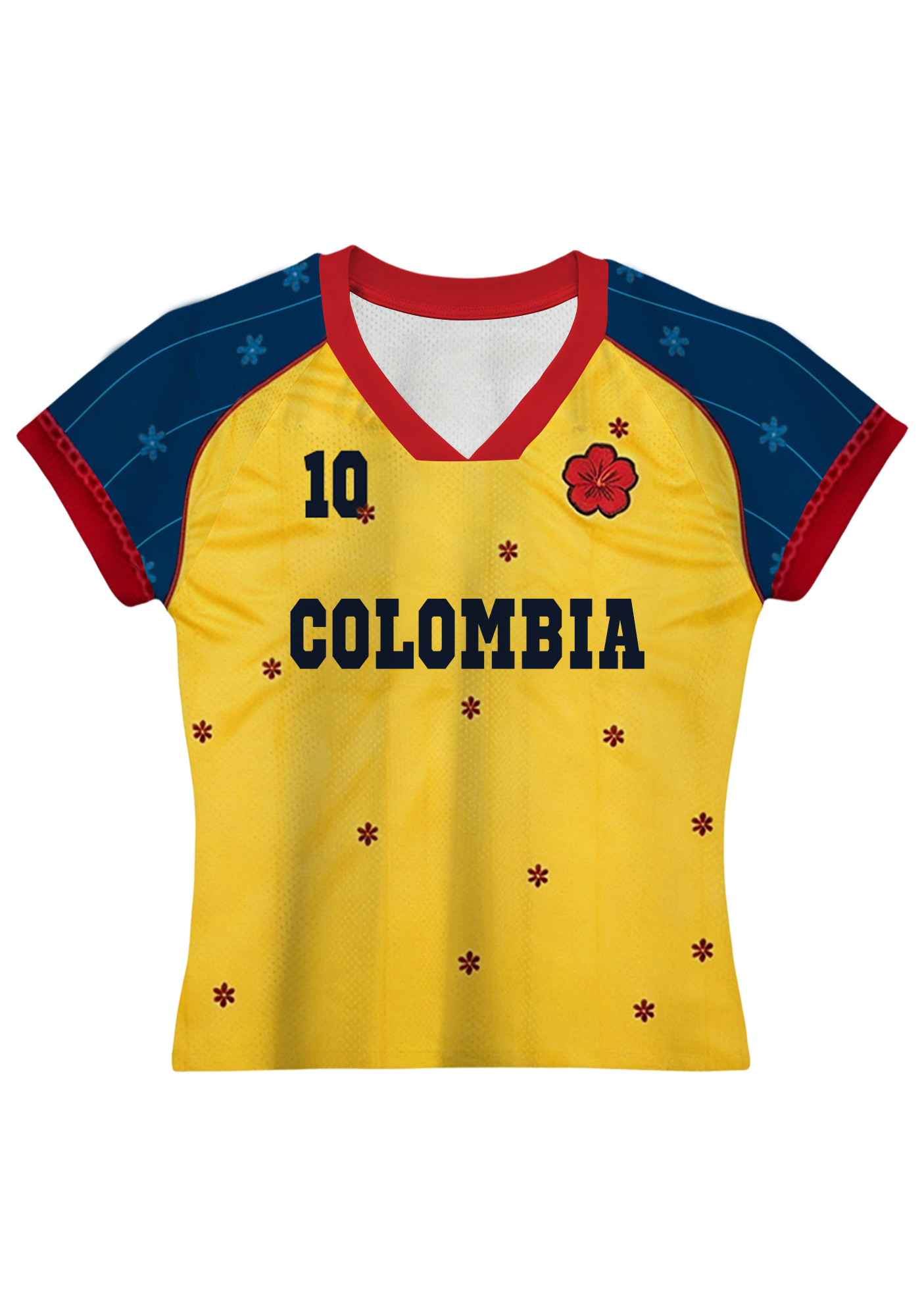 My Colombia #10 Floral Baby Tee