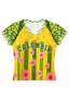 Colombia Retro Floral Star Baby Tee