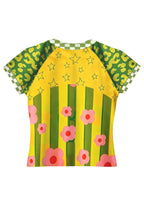 Colombia Retro Floral Star Baby Tee