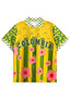 Colombia Retro Floral Star Collared Soccer Jersey
