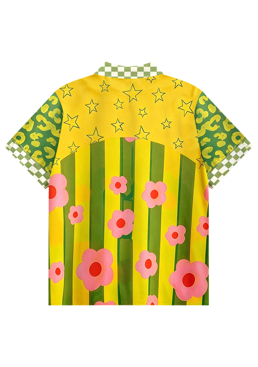 Colombia Retro Floral Star Collared Soccer Jersey
