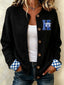 Women'S Casual Football Plant Knitted Cardigan Top