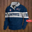 Men's New England Patriots Button Mock Neck Sweatshirt