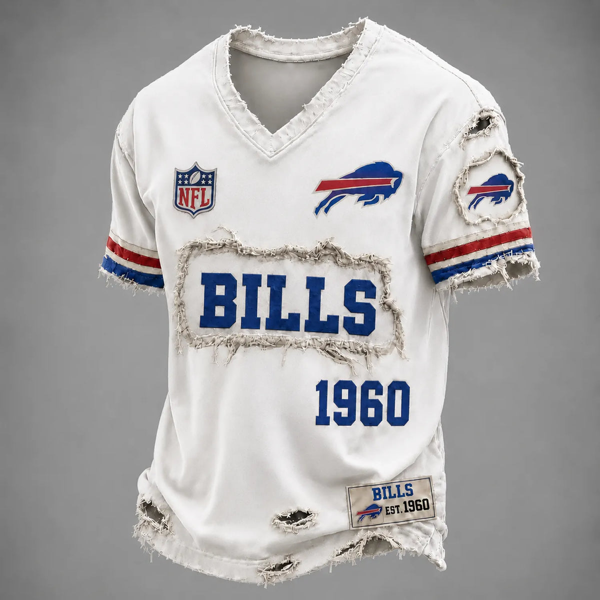 BUF x NFL LUXURY V-Neck T-Shirt 3005 DatND DVT