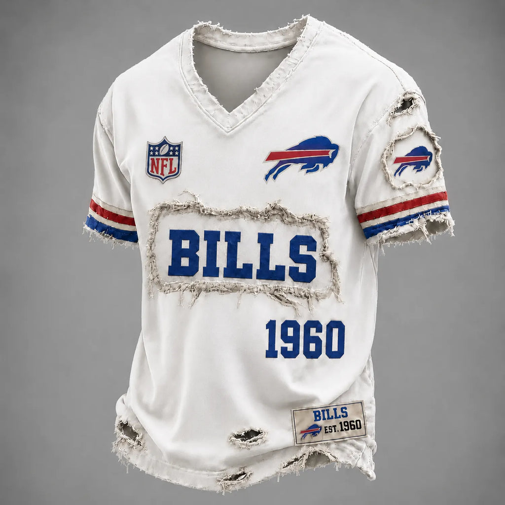 BUF x NFL LUXURY V-Neck T-Shirt 3005 DatND DVT