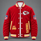 Unisex Kansas City Chiefs Red Varsity Jacket