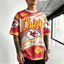 Kansas City Chiefs Retro Cracked Printed T-Shirt