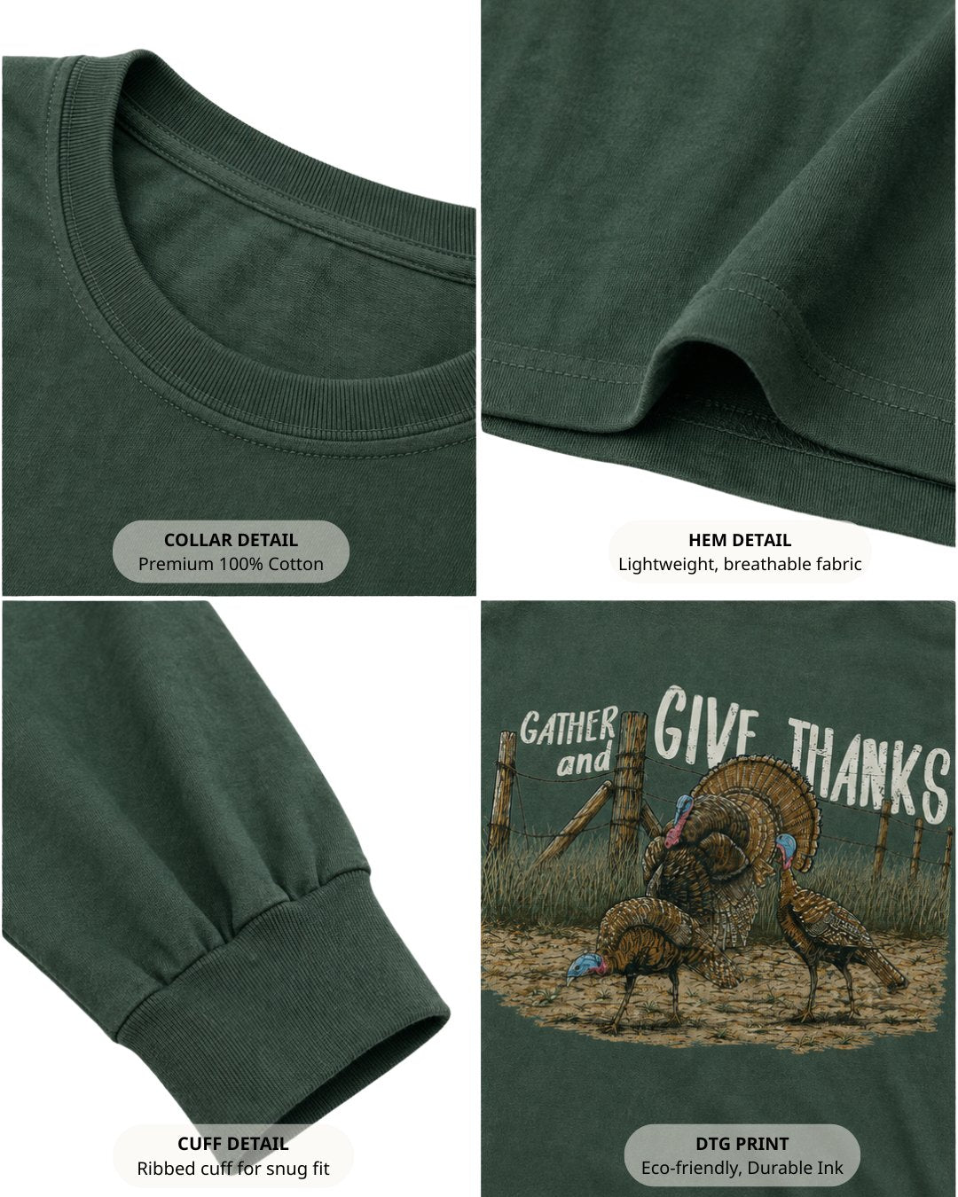 Gather And Give Thanks Long-sleeve Secondary image