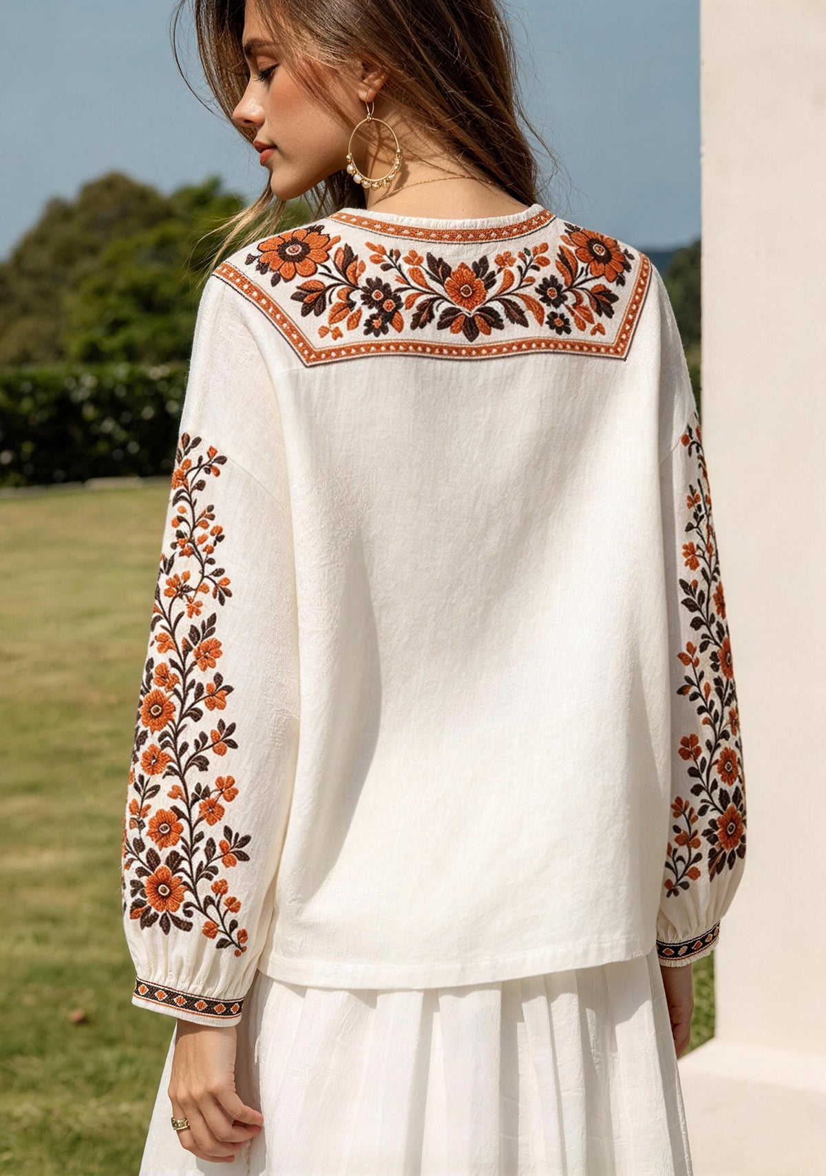Cincinnati Bengals Floral Printed V-Neck Long Sleeve Shirt