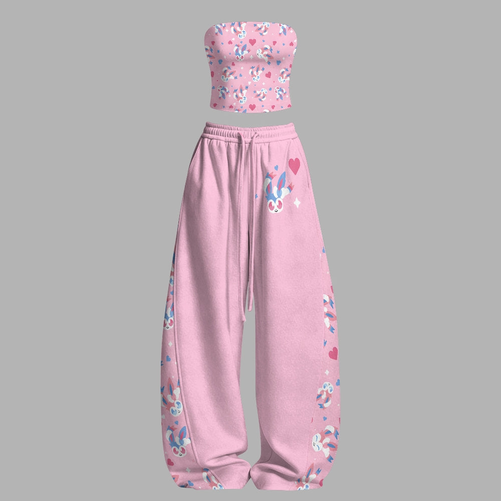 Pokémon Strapless Top  & Elasticated Trousers Two-Piece Set
