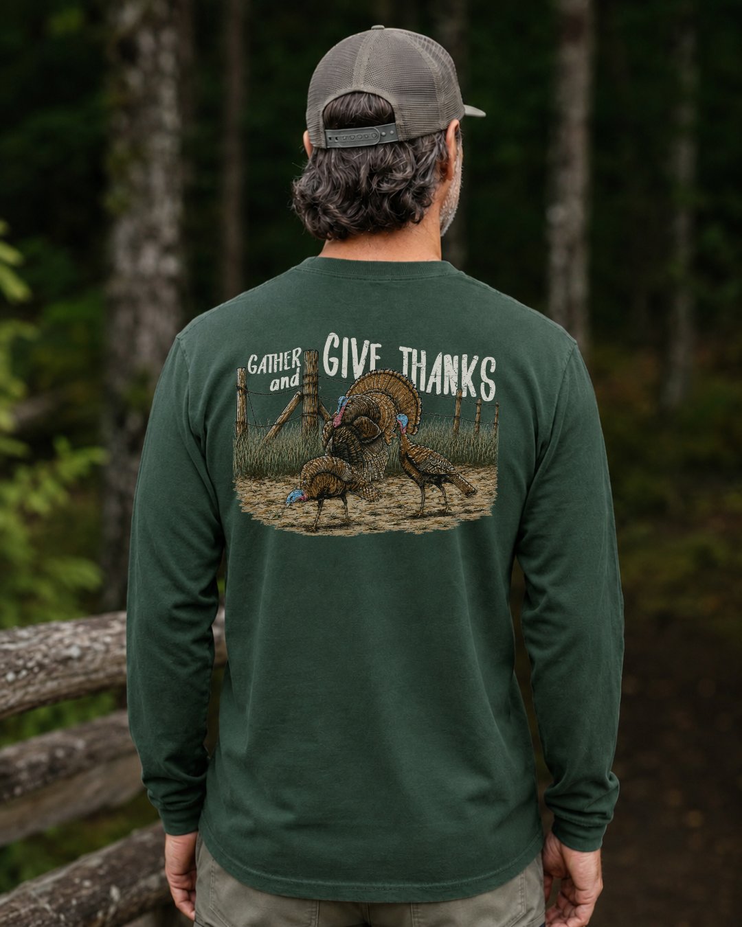 Gather And Give Thanks Long-sleeve