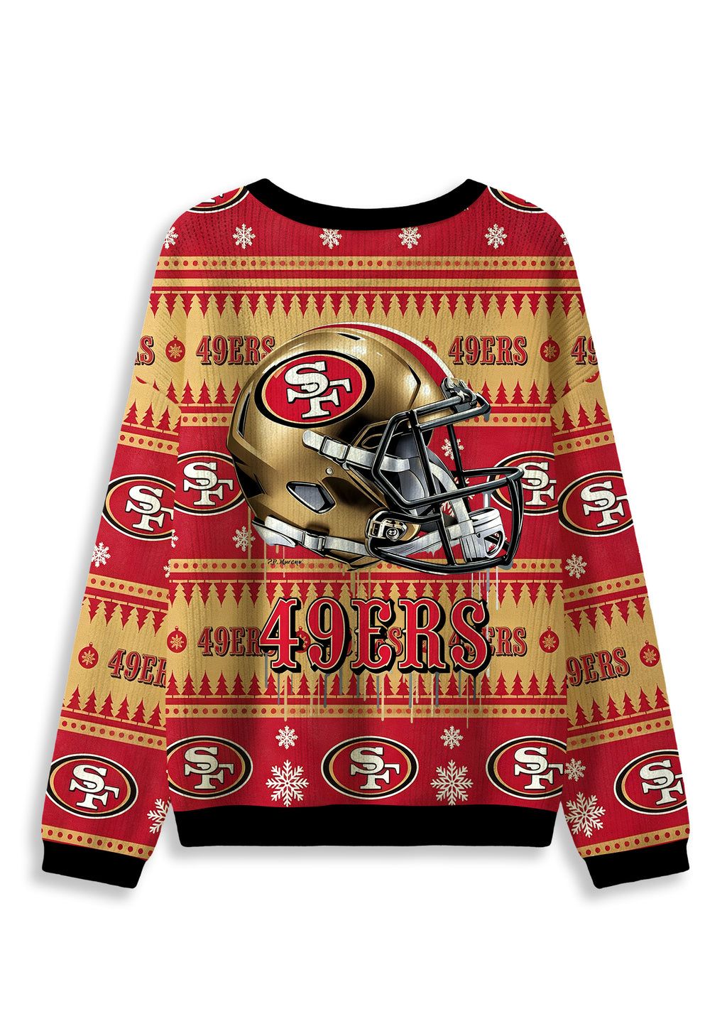 San Francisco 49ers Ugly Christmas Football Fan Sweatshirt