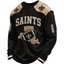 New Orleans Saints Waffle Knit Long-Sleeve Sweatshirt