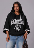 Women’s Las Vegas Raiders 3/4 Dolman Sleeve Hoodie