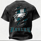 Philadelphia Eagles Printed Unisex 100% Pure Cotton Washed T-Shirt