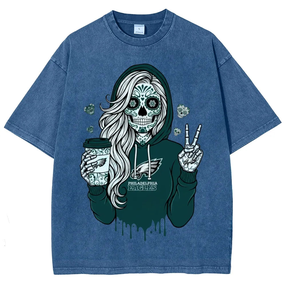 Unisex Retro¡°Philadelphia Eagles¡± Washed T-Shirt