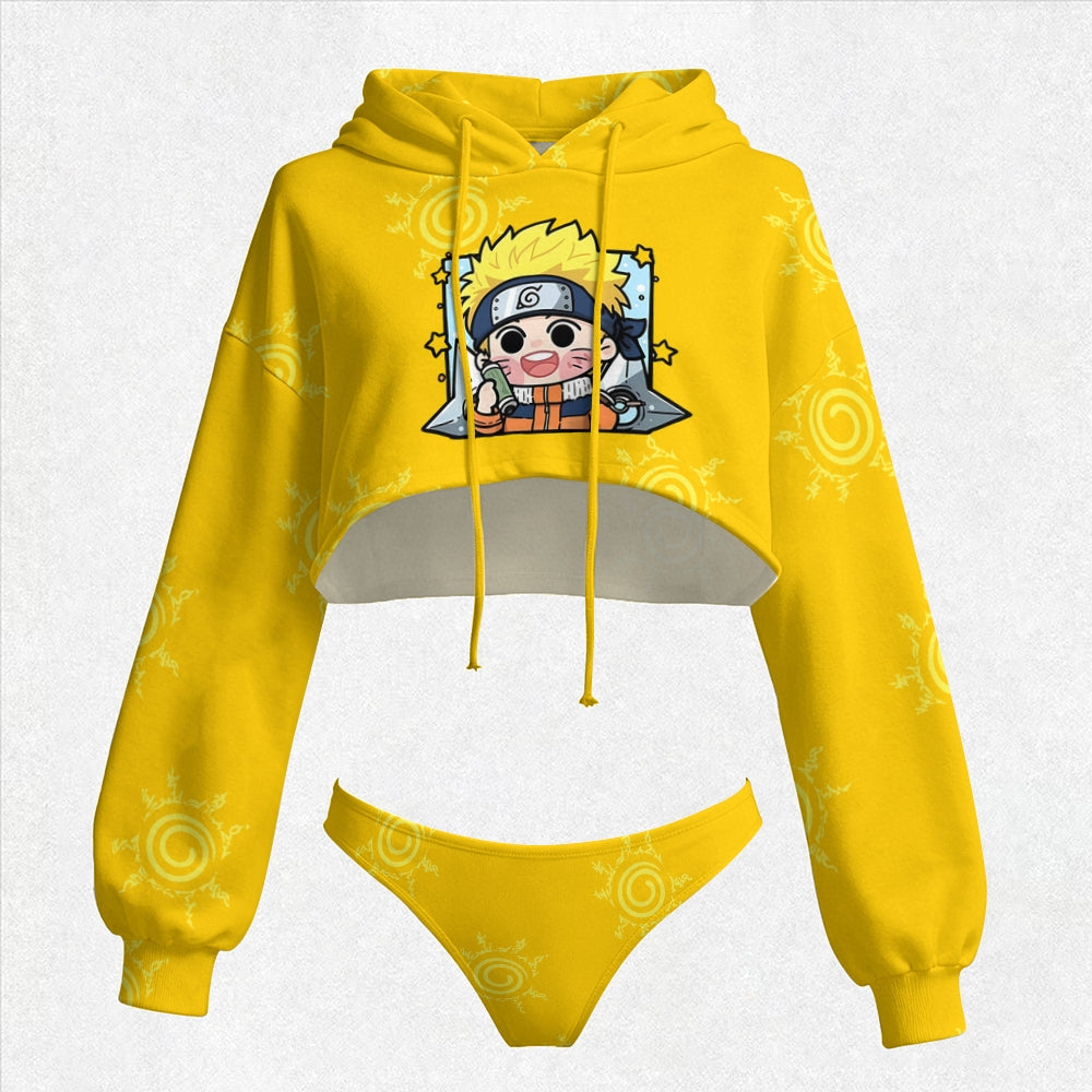 NARUTO Women's Hooded Thicken Suit Set