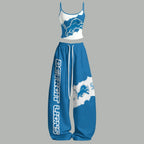 Detroit Lions Top & Elasticated Trousers Two-Piece Set | NFL