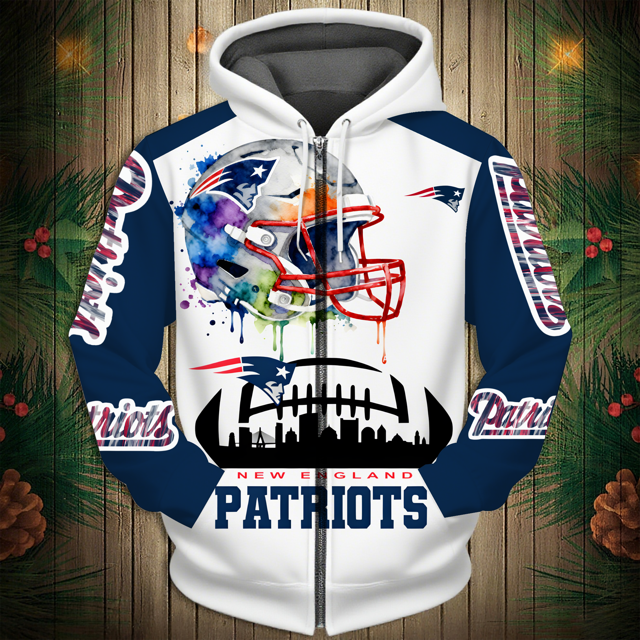 New England Patriots 2026 New 3D Graphic Hoodie