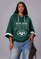 Women’s New York Jets 3/4 Dolman Sleeve Hoodie
