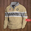 Men's New Orleans Saints Button Mock Neck Sweatshirt