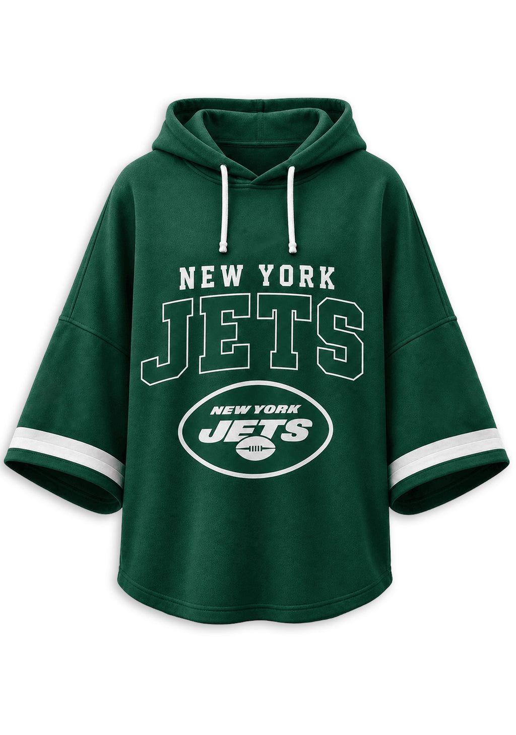 Women’s New York Jets 3/4 Dolman Sleeve Hoodie