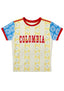 Colombia Floral Stripe Soccer Y2K Baby Tee