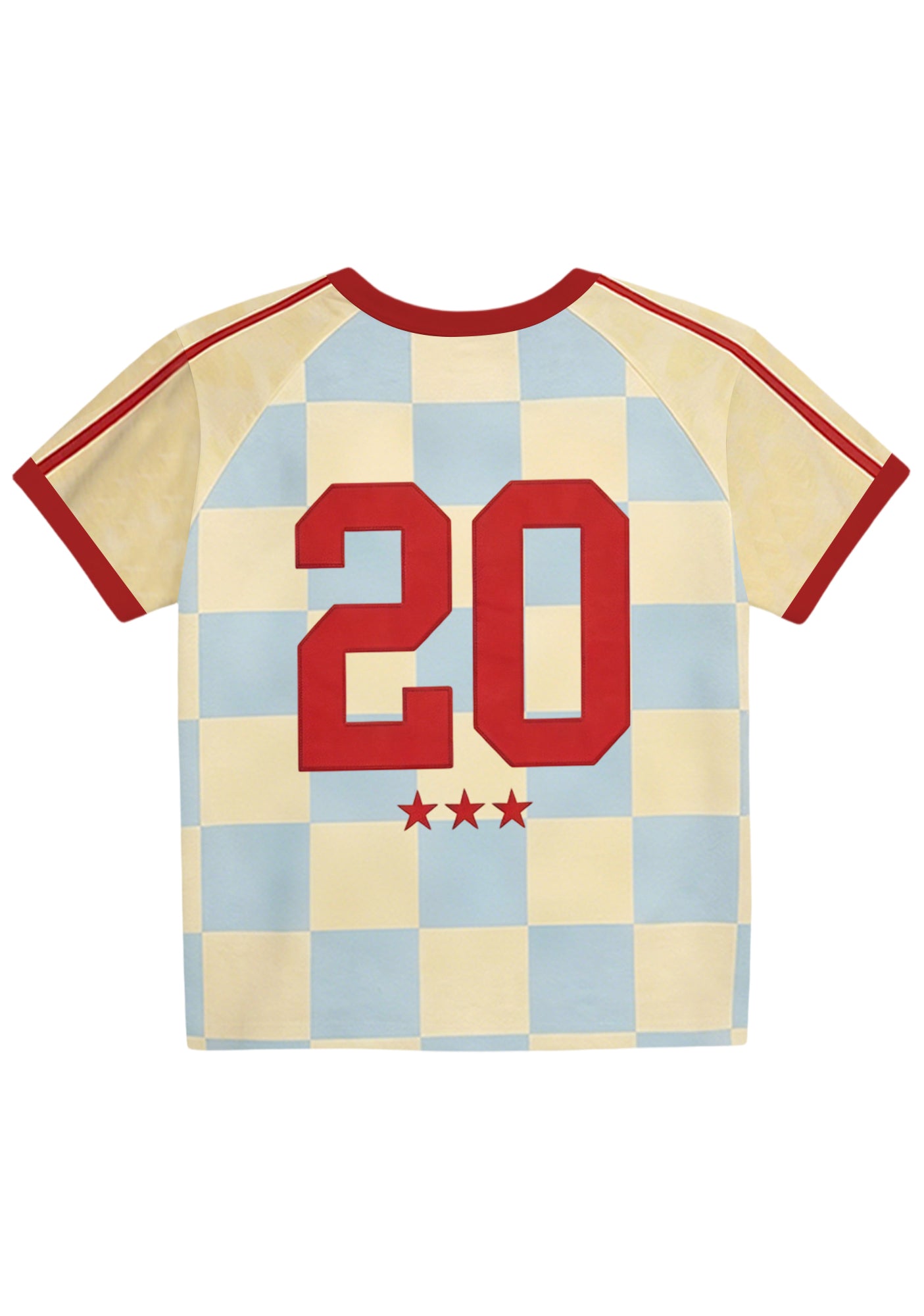 Pastel Checkerboard Colombia Y2K Baby Tee Secondary image