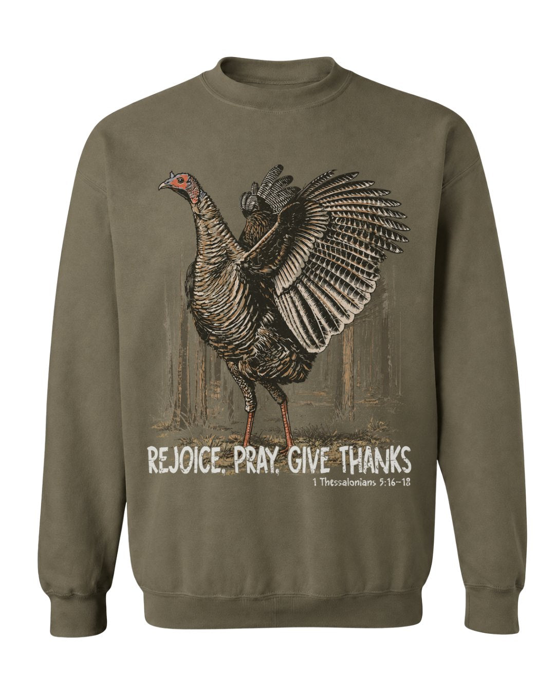 Rejoice, Pray, Give Thanks Sweatshirt Main image